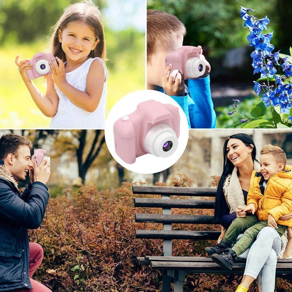 Kids Camera Children Digital Mini Camera 32GB Memory Card HD Camcorder-Pink Carousel 4