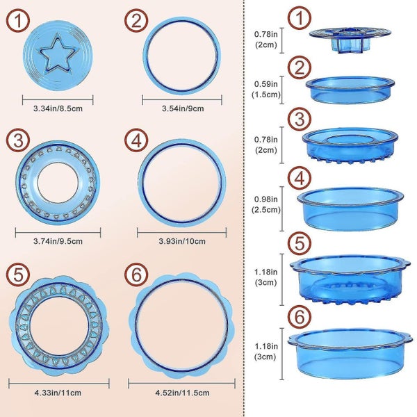 Sandwich Cutter And Sealer Set 6pcs-in-1 Uncrushable For Kids Carousel 4