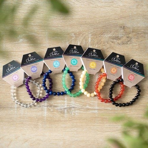 Root Chakra Hematite Gemstone Bracelet Carousel 5