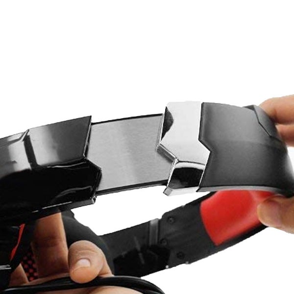 Gaming Headset Wireless Headset 3.5mm Gaming Headset MIC LED Headphones -Red Carousel 5