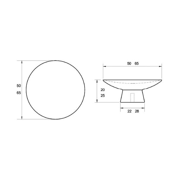 Kethy Olympia Knob L4314 - Available in Various Finishes and Sizes Carousel 2