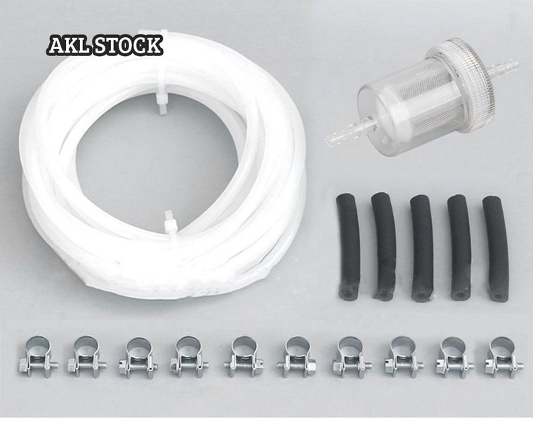 Diesel Heater Inline Fuel Filter Hose Clip Pipe Line Kit - (Auckland Clearance) Carousel 1