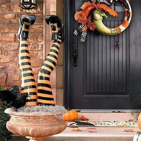 Halloween Witch Legs, Halloween Decorations,Evil Witch Legs Decorations Carousel 1