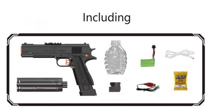 M1911 Pistol Gel Blaster, Manual and Auto Mode With Spitfire Effect Carousel 2