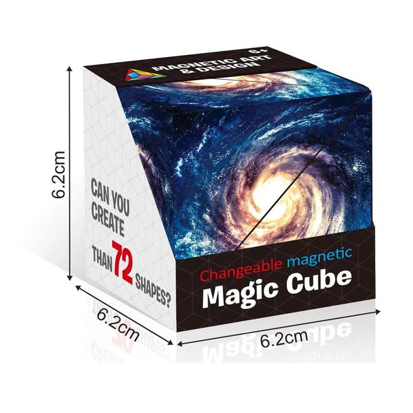 3D Magic Cube Magnet Fidget Toy Puzzle Cube Antistress Adults Shifting Box Toys Carousel 10