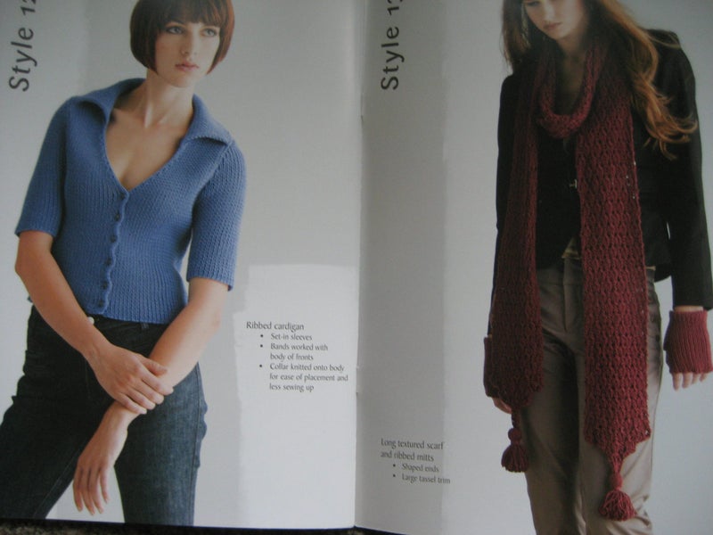 PATONS WOMENS 13 8ply Knitting PATTERNs Jumper Vest Scarf Cape XXS-XL Carousel 11