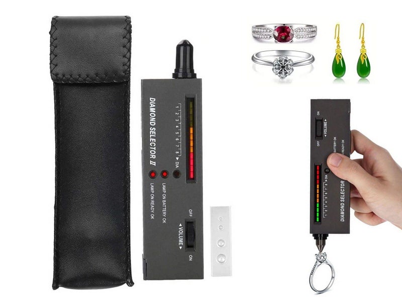 Black Diamond Tester Pen Diamond Detector with LED Indicator Carousel 1