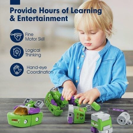 3+in-1 Take Apart Robot Kids Toys 3-5-7 STEM Toys Carousel 1