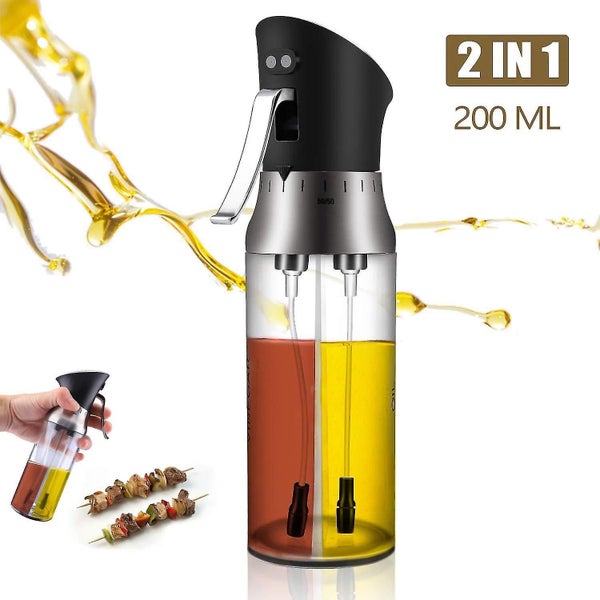 Olive Oil Sprayer For Cooking 2 In 1 Oil Vinegar Soy Sauce Bottle Refillable Carousel 1
