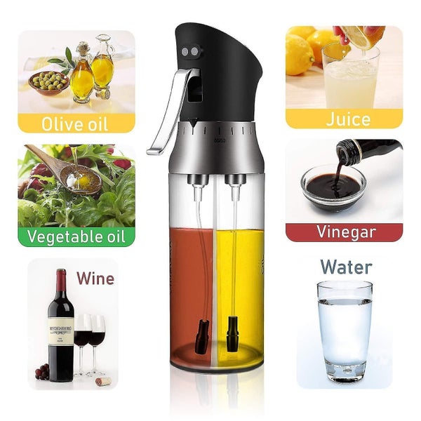 Olive Oil Sprayer For Cooking 2 In 1 Oil Vinegar Soy Sauce Bottle Refillable Carousel 2