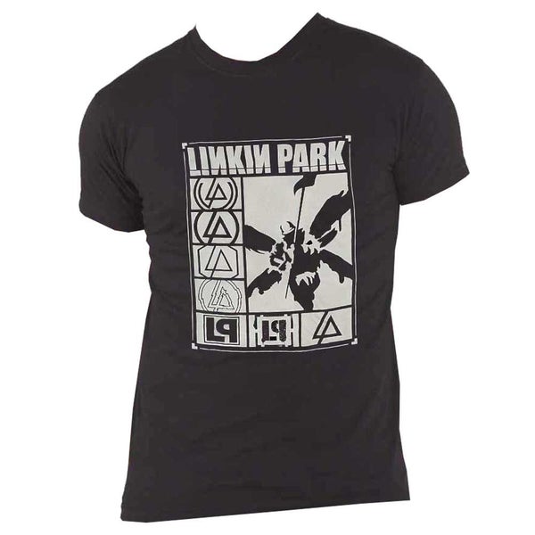 Linkin Park T Shirt Rectangle Logos new Official Unisex Black Carousel 4