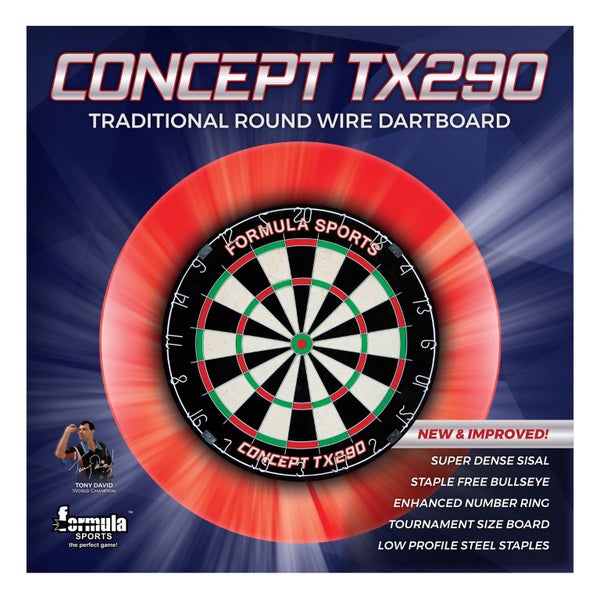 Dart Board Set SOLID WOOD CHERRY Darts Cabinet AND Bristle TX290 Dartboard Carousel 2