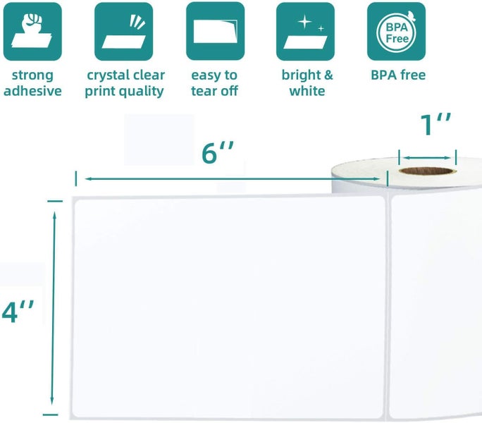 2 Rolls 350 Labels 4x6 Direct Thermal Shipping Labels-700 Lables Carousel 2