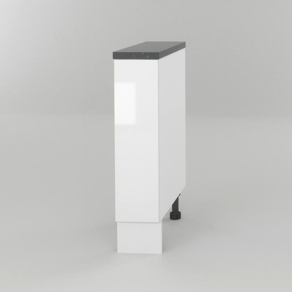 GENEVA SLAB GLOSS WHITE - Base cabinet 200mm Carousel 1
