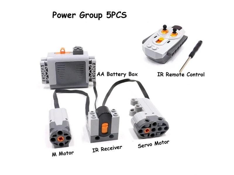 Legoeds-compatible MOC Technical Power Functions M Motor 8883 Modified Remote Carousel 1