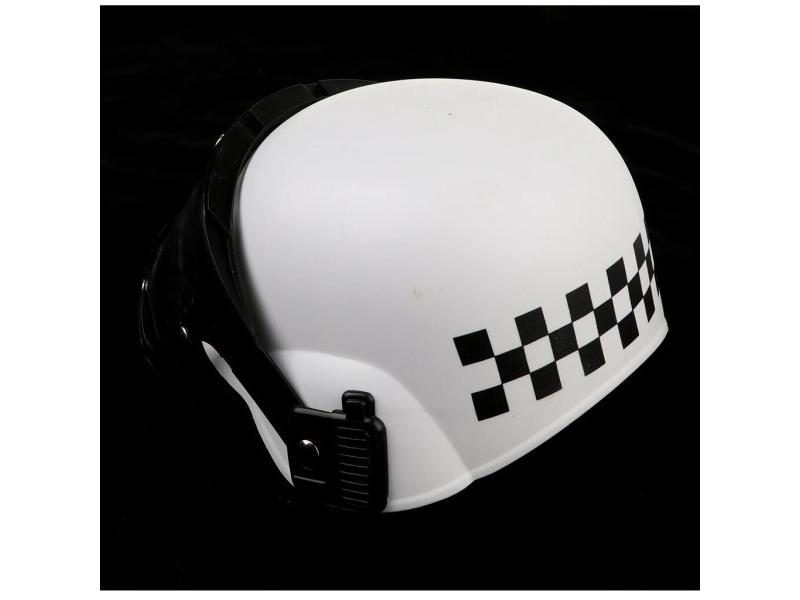 Childrens Plastic Police Costume Helmet Cop Motorcycle Hat Visor Child Fancy Carousel 1