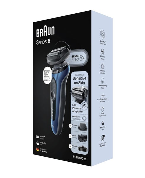 Braun Series 6 Wet & Dry Electric Shaver With Beard Trimmer Head Carousel 5