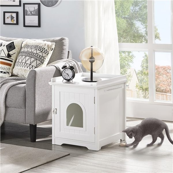 Indoor Cat Litter Box Furniture Enclosure Carousel 1