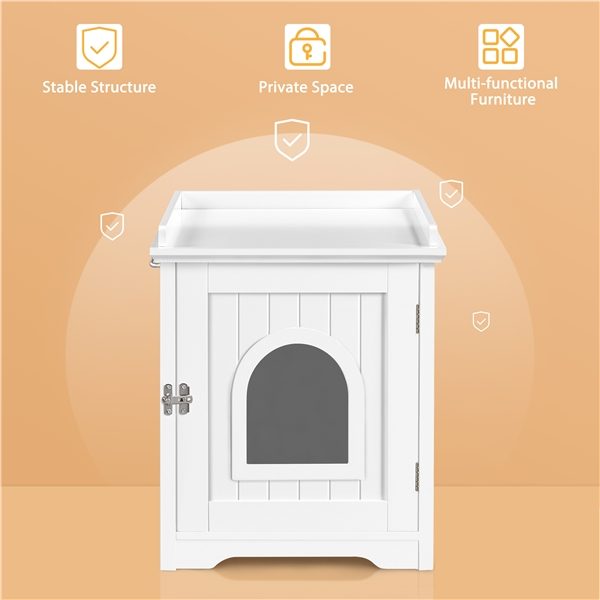 Indoor Cat Litter Box Furniture Enclosure Carousel 12