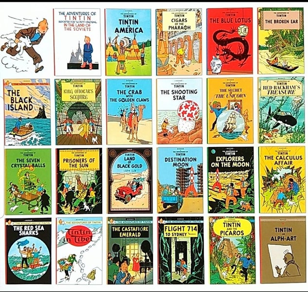 TINTIN FULL SIZE COMIC BOOKS ! - By Herge CHOOSE 1 or mulitbuy Carousel 2