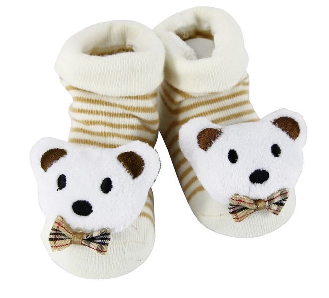 Clearance Sell - 2 Pairs Anti-slip 3D Cartoon Baby Socks Carousel 2