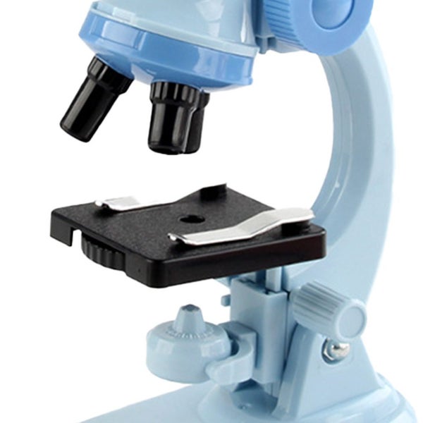 Toy 1200X Magnification Kids Microscope Toy Kit Biological Microscope Kit-Blue Carousel 4