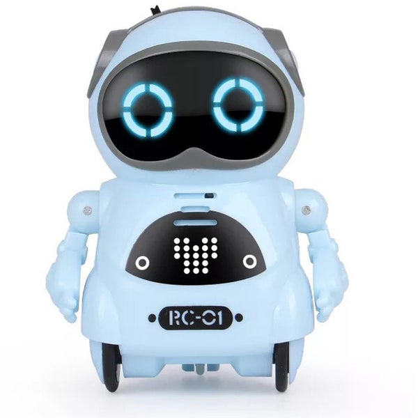 Toy Pocket RC Robot for Kids Talking Interactive Mini Robot Toy-Blue Carousel 1