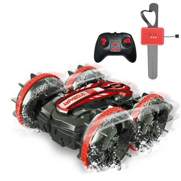 Toy 2.4Ghz Remote Control Gesture Sensor Toy Car 4WD Waterproof RC Vehicle-Red Carousel 1