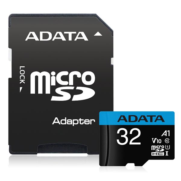 ADATA Premier microSD UHS-I A1 V10 Card 32GB + Adapter Lifetime Warranty Carousel 1