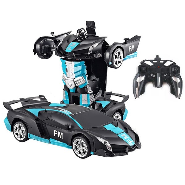 Toy Transforming Racing Car Toys Auto Demo 360 Rotation Drifting - Blue Carousel 1