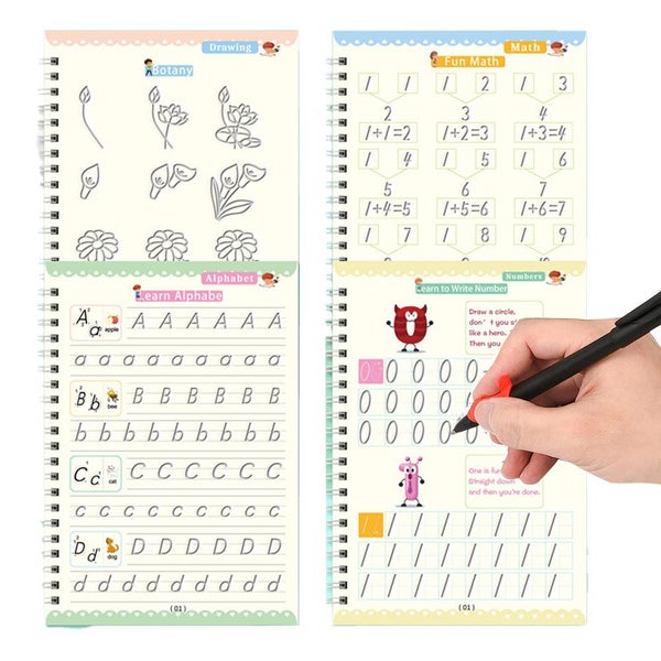 Magic Practice Copybook for Kids Reusable Handwriting Workbooks for Preschools Carousel 1