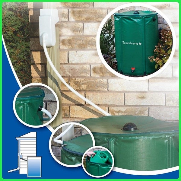 1000L Collapsible pop-up Foldable PVC Rain Water Tank Barrel62864740207618112