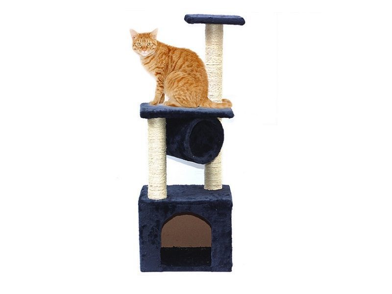 Blue Cat Tree House Post Condo 94cm High Carousel 1