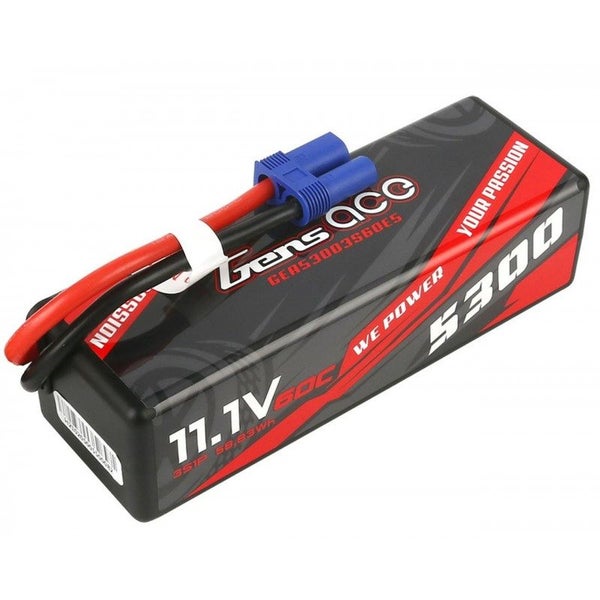 NEW Gens Ace 5300mAh 3S 11.1v 60C Hardcase with EC5 Carousel 1