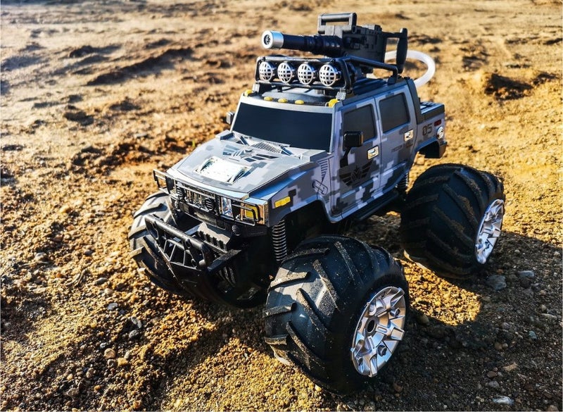 Waterproof Bigfoot Off-Road RC Amphibious Stunt Pickup Truck Water Launch Battle Carousel 2