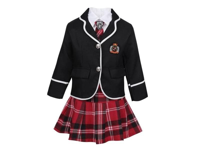 Children's Japanese Korean Plaid School Uniform Costumes For Carnival Party Carousel 2