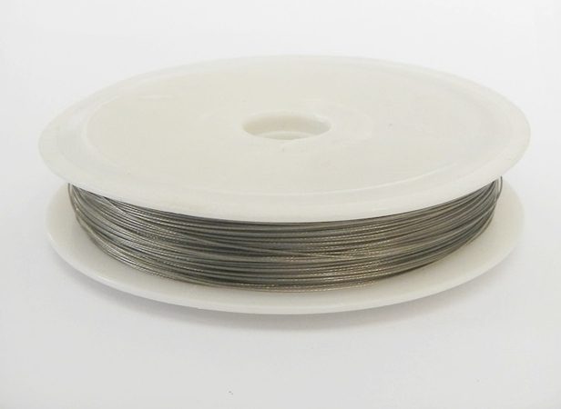 TIGER TAIL WIRE .5mm Dark Silver 35 mtrs Carousel 1