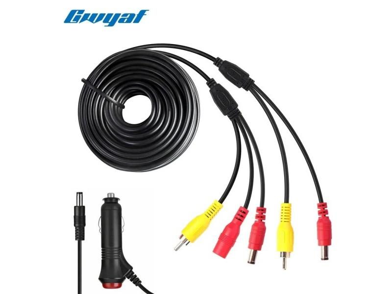 RCA Video Cable For Rear View Camera And Monitor DC2.1 Car Cigarette Lighter Carousel 2