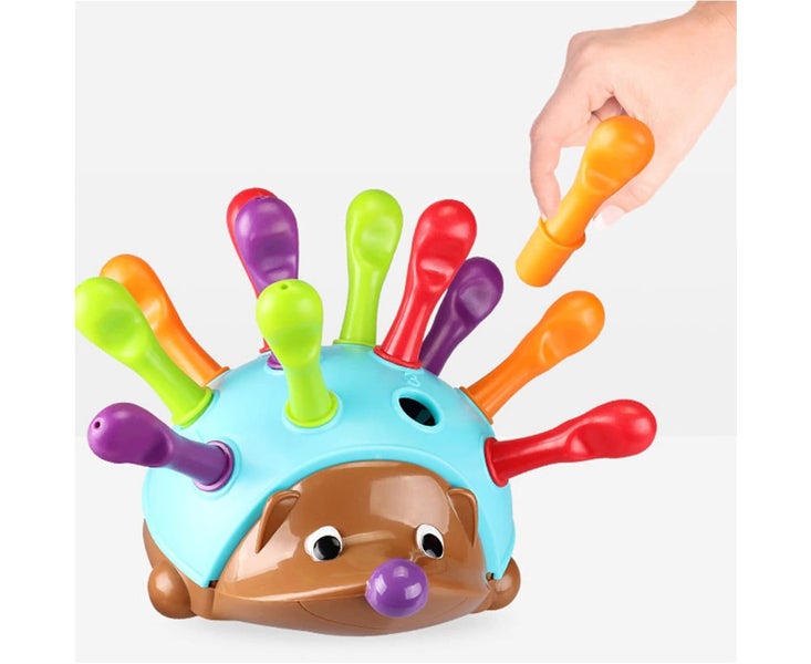 Cute Colorful Spike Hedgehog Sensory Gadget Early Learning Children Toy Gift Carousel 4