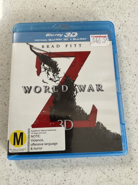 WORLD WAR Z 3D BLURAY ONLY Carousel 1