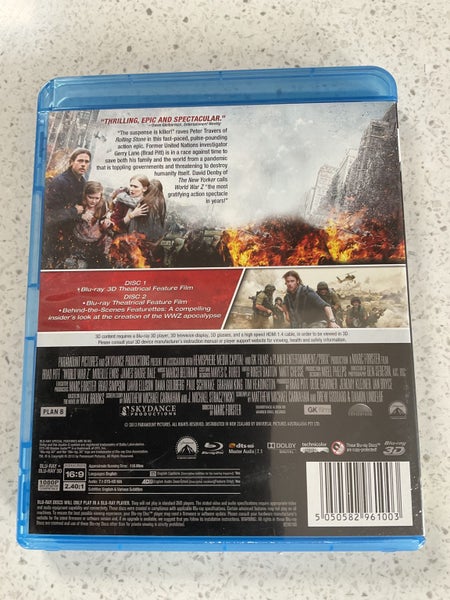 WORLD WAR Z 3D BLURAY ONLY Carousel 2
