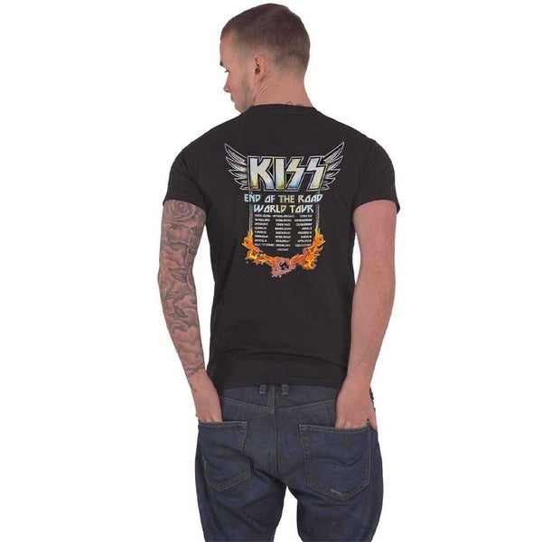 KISS T Shirt End Of The Road Wings new Official Mens Black Carousel 2