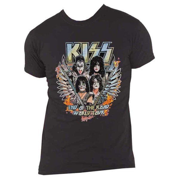 KISS T Shirt End Of The Road Wings new Official Mens Black Carousel 4