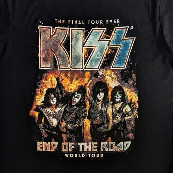 KISS T Shirt End Of The Road Final Tour new Official Mens Black Carousel 3