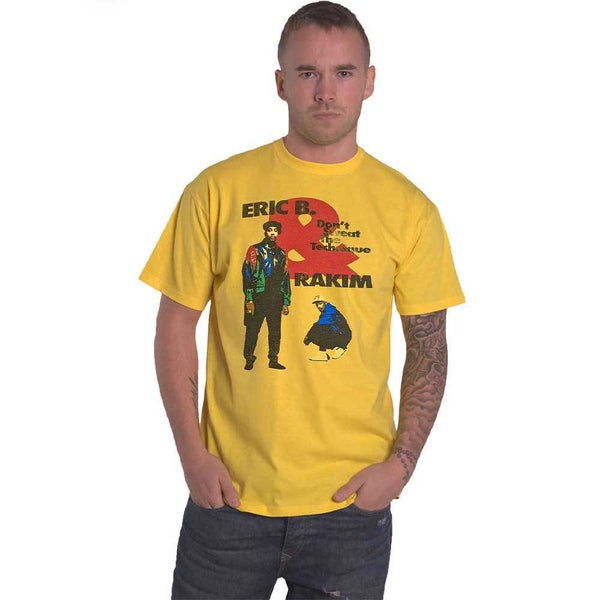 Eric B & Rakim T Shirt Don't Sweat new Official Mens Yellow Carousel 1