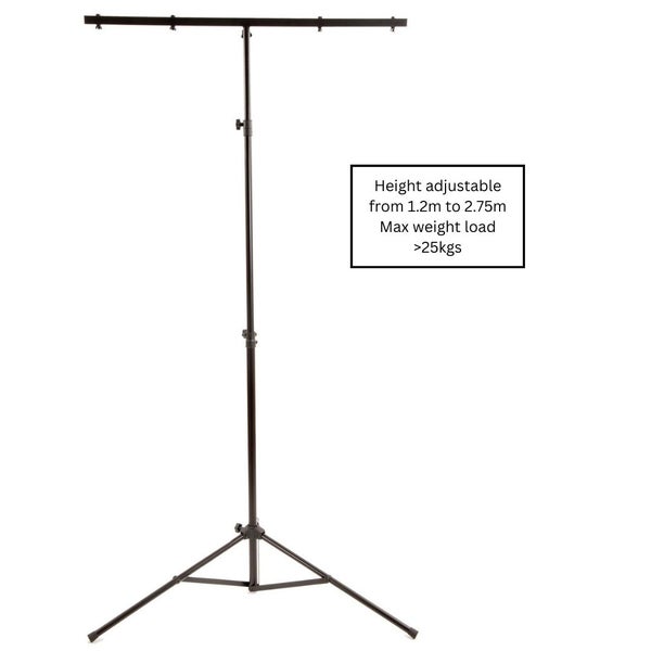 Lighting Stand 2.75m T-Bar 25kg Load Carousel 1