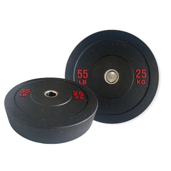 25KGX2 Bumper Plates Black Rubber D:450mm 50mm (EZ221-5X2) A pair Carousel 1