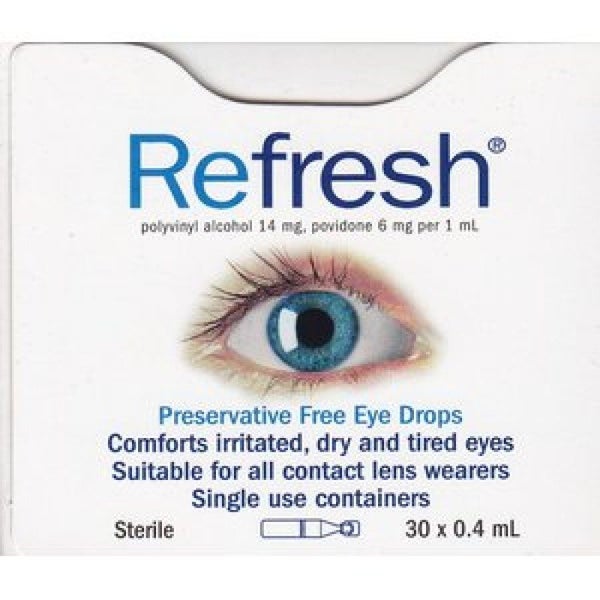 Refresh Eye Drops 30 x 0.4ml **Pakuranga Pharmacy** Carousel 1