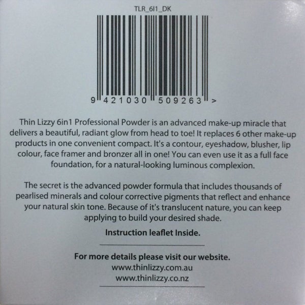 Thin Lizzy 6-in-1 Professional Pressed Powder 10g - Light Carousel 3
