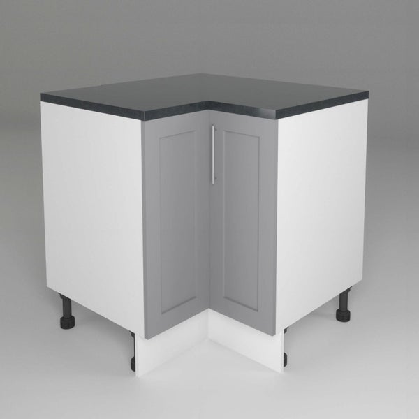 GENEVA SHAKER MATTE GREY - Corner cabinet 900mm x 900mm Carousel 1